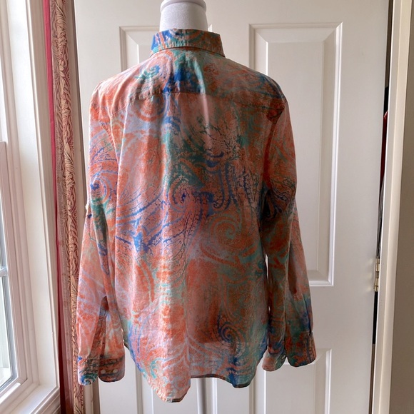 Ralph Lauren Jeans Co Button-Down Shirt Multicolor Size 1X - Picture 2 of 11